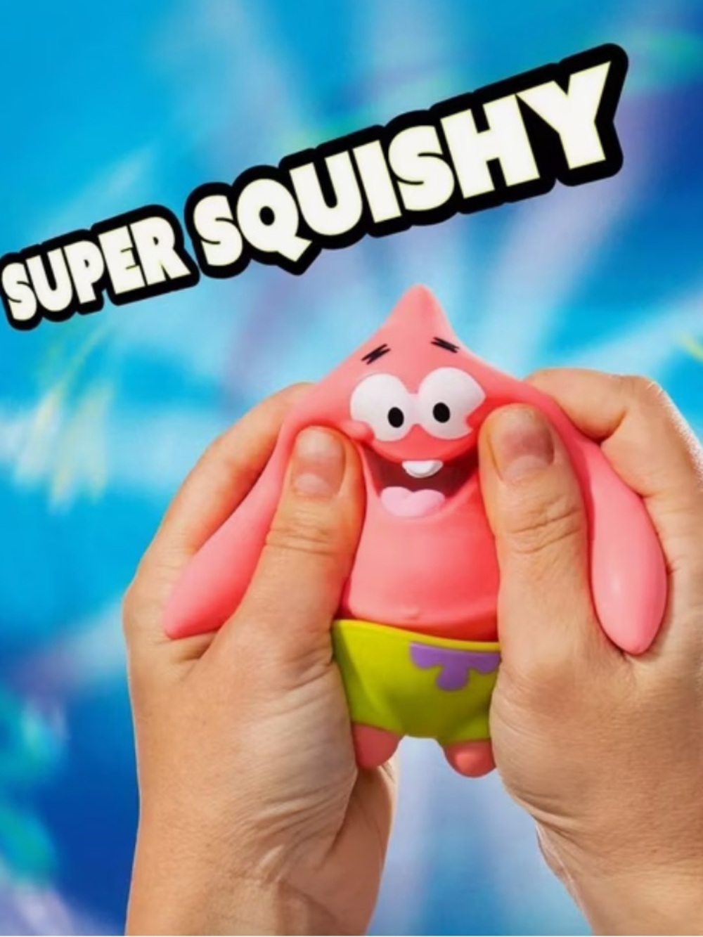 2pc LOT •STRETCH ARMSTRONG• SpongeBob SquarePants + Patrick Squish Toys >> NWT - Picture 14 of 14